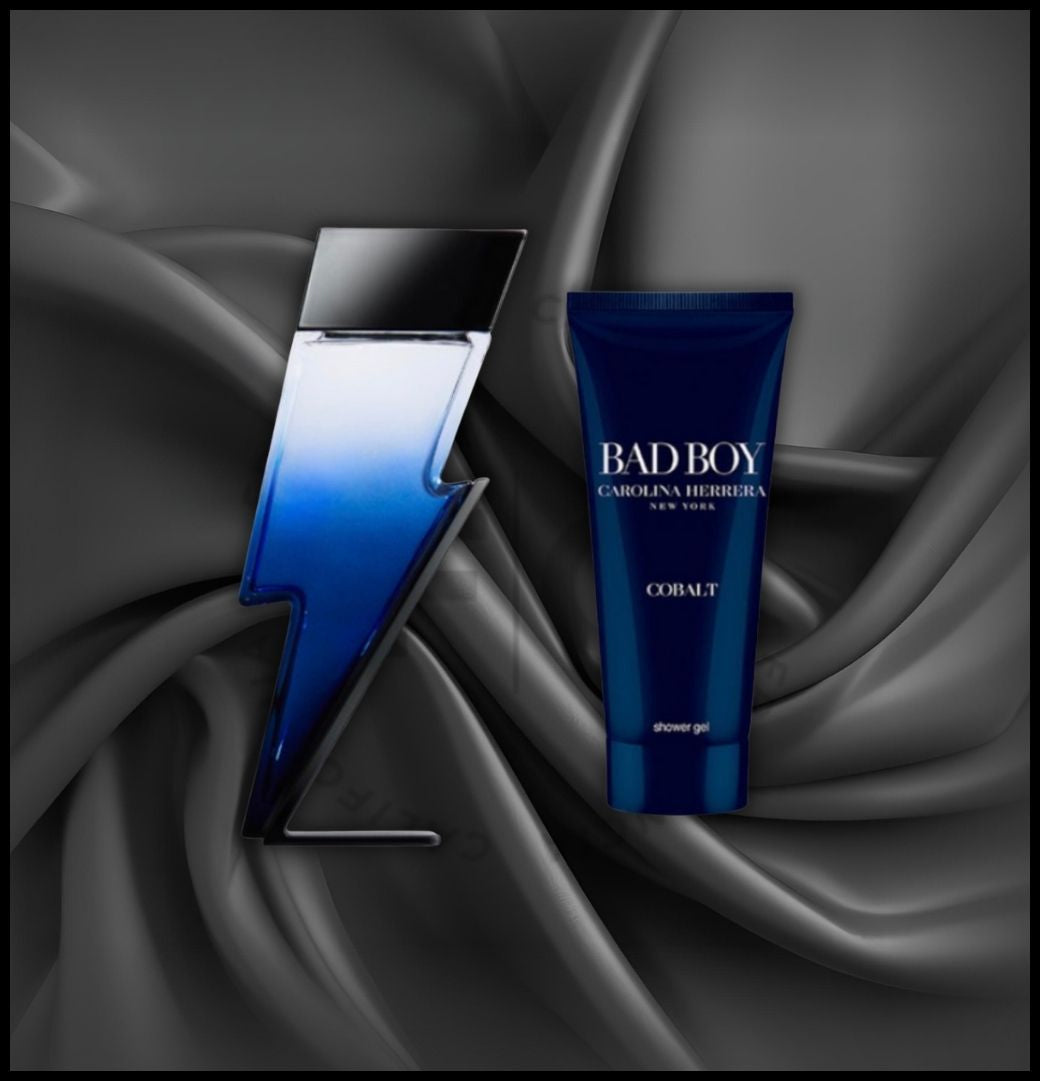 CAROLINA HERRERA BAD BOY COBALT 2PC 3.4 EDP SPR, 3.4 S/G