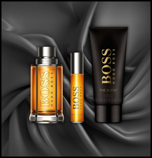 KIT HUGO BOSS BOSS THE SCENT (M) SET EDT 100ML + EDT 10ML + SG 100ML