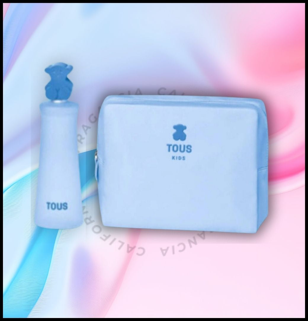 TOUS KIDS BOY (M) SET EDT 3.4oz (100ML) + VANITY CASE